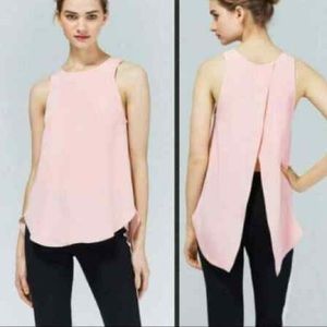 ARITZIA / WILFRED / 100% SILK PINK TANK TOP